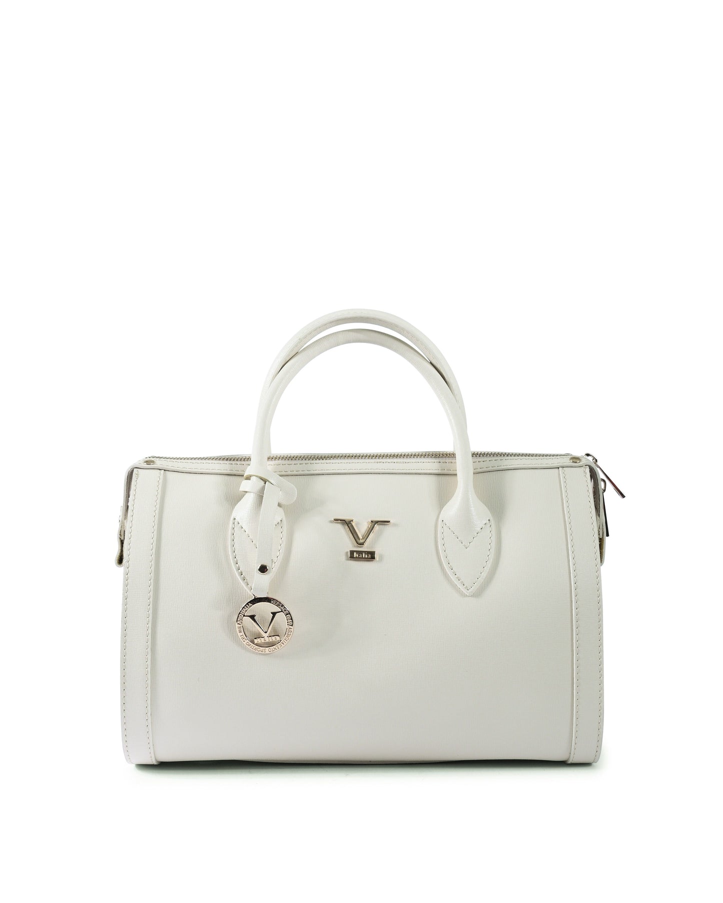 V Italia Womens Handbag V014 SAFFIANO-G CREMA