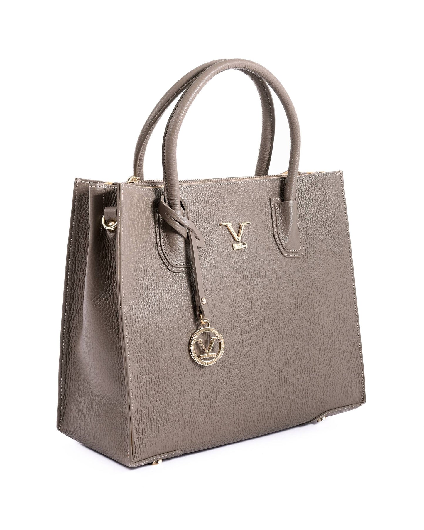 V Italia Womens Handbag Taupe BE10275 52 DOLLARO FANGO