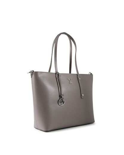 V Italia Womens Handbag CB1070 SAFFIANO TAUPE