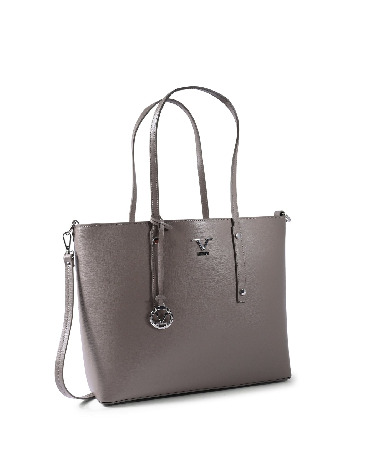 V Italia Womens Handbag CB1070 SAFFIANO TAUPE