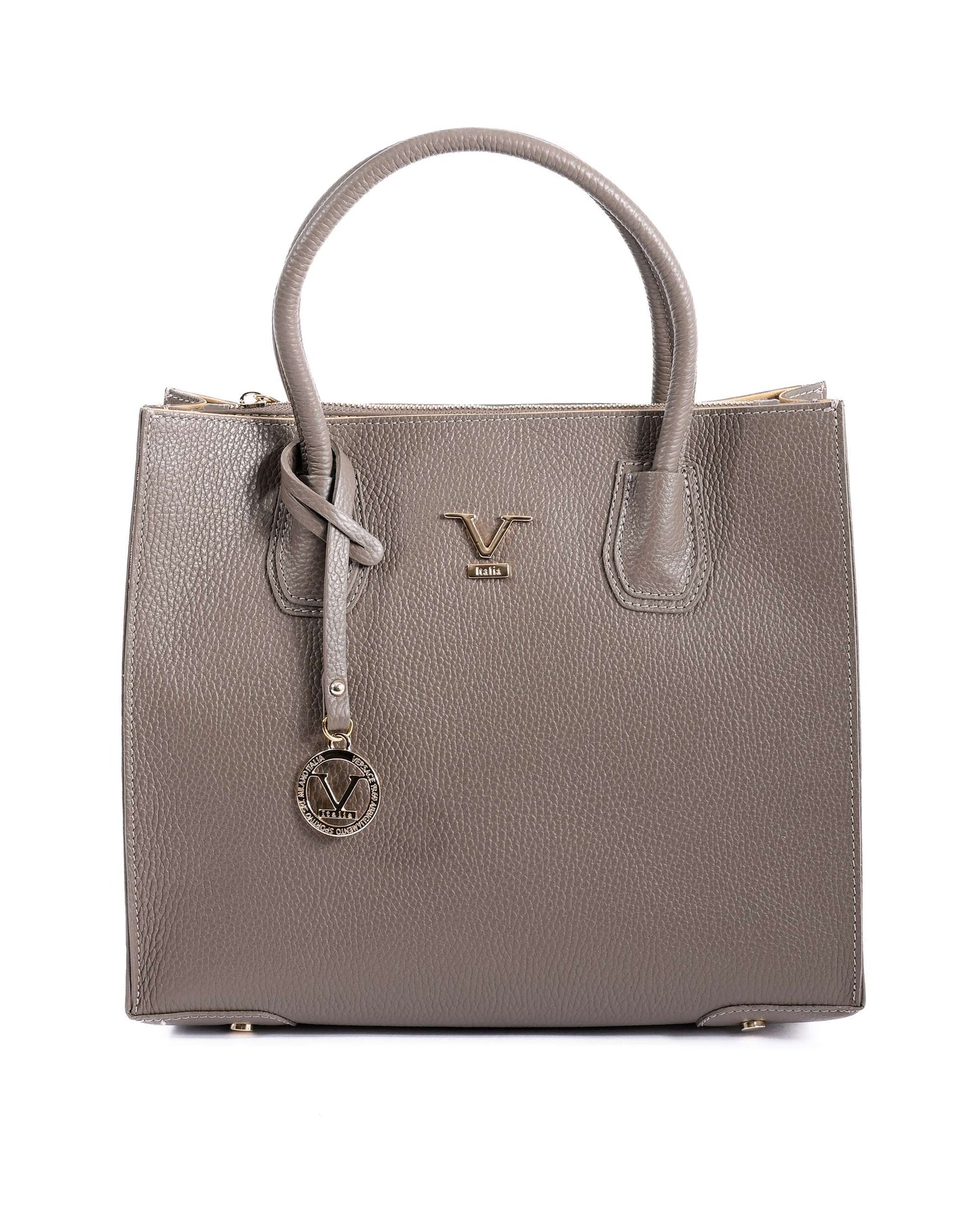 V Italia Womens Handbag Taupe BE10275 52 DOLLARO FANGO