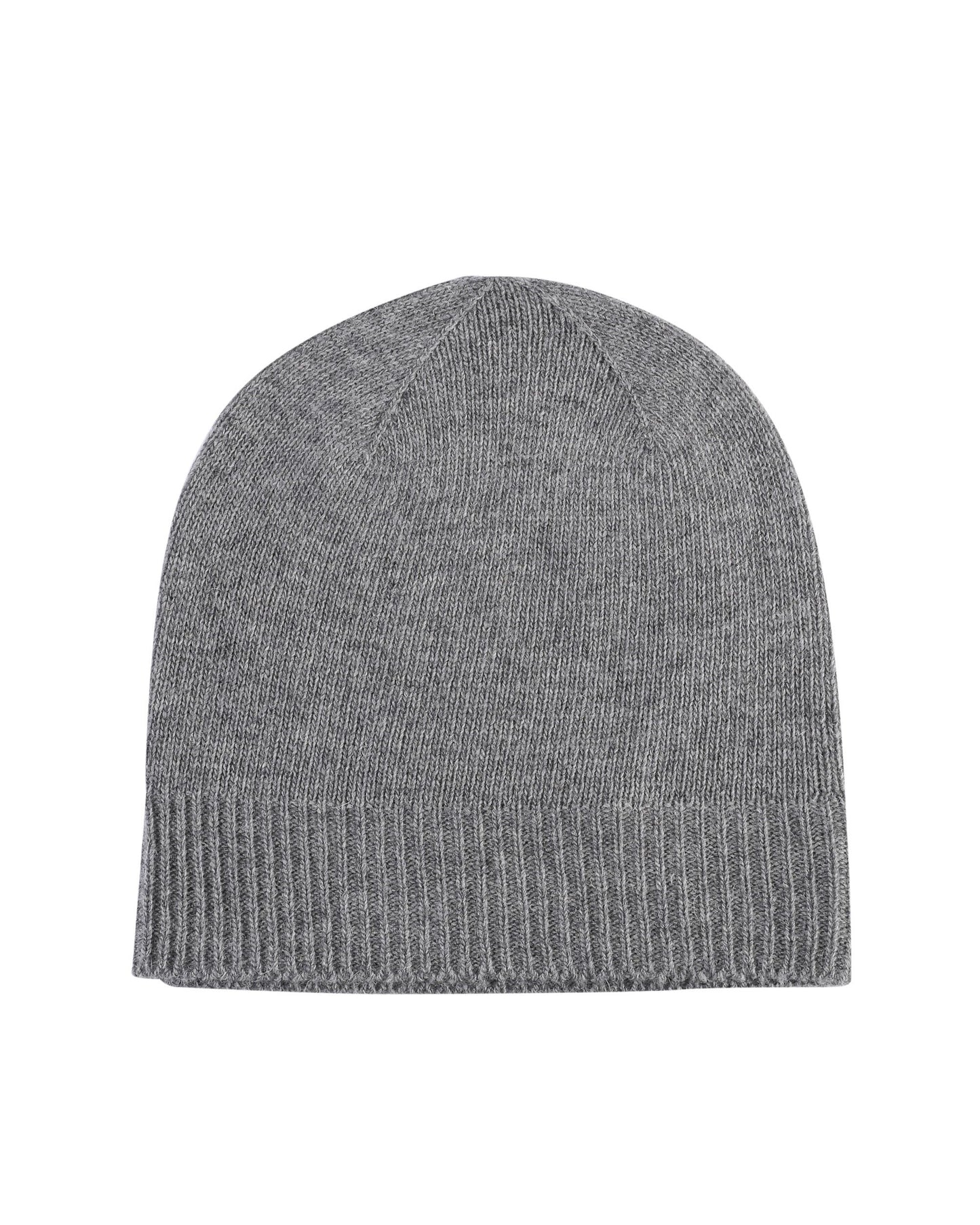 Crown of Edinburgh Cashmere Womens Plain Knit Beanie COE 0046 SMOG