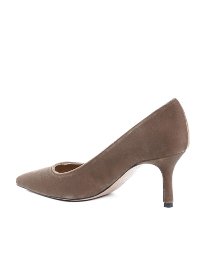 19V69 Italia Womens Pump Taupe INES65 VELLUTO OCRA