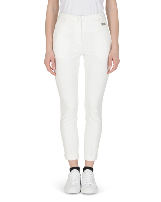 19V69 Italia Womens Trousers White LEA PR WHITE