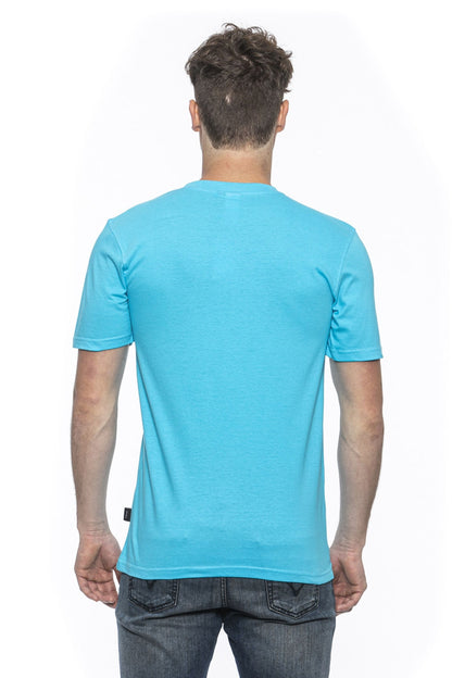 19V69 Italia Mens T-Shirt Light Blue MIKE TURQUOISE