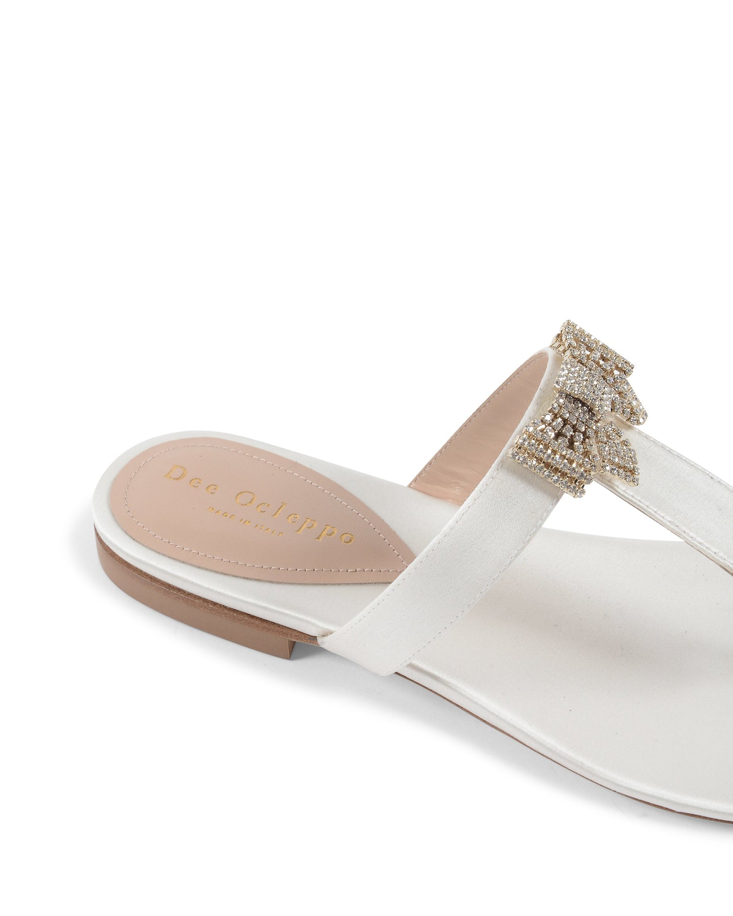 Nina Satin Sandal - Ivory