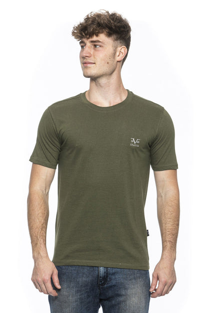 19V69 Italia Mens T-Shirt Green ERIC OLIVE