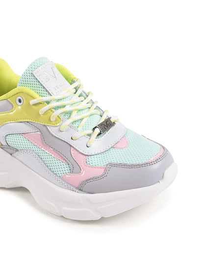 19V69 Italia Womens Sneaker Multicolor FI206002 WHITE MULTI