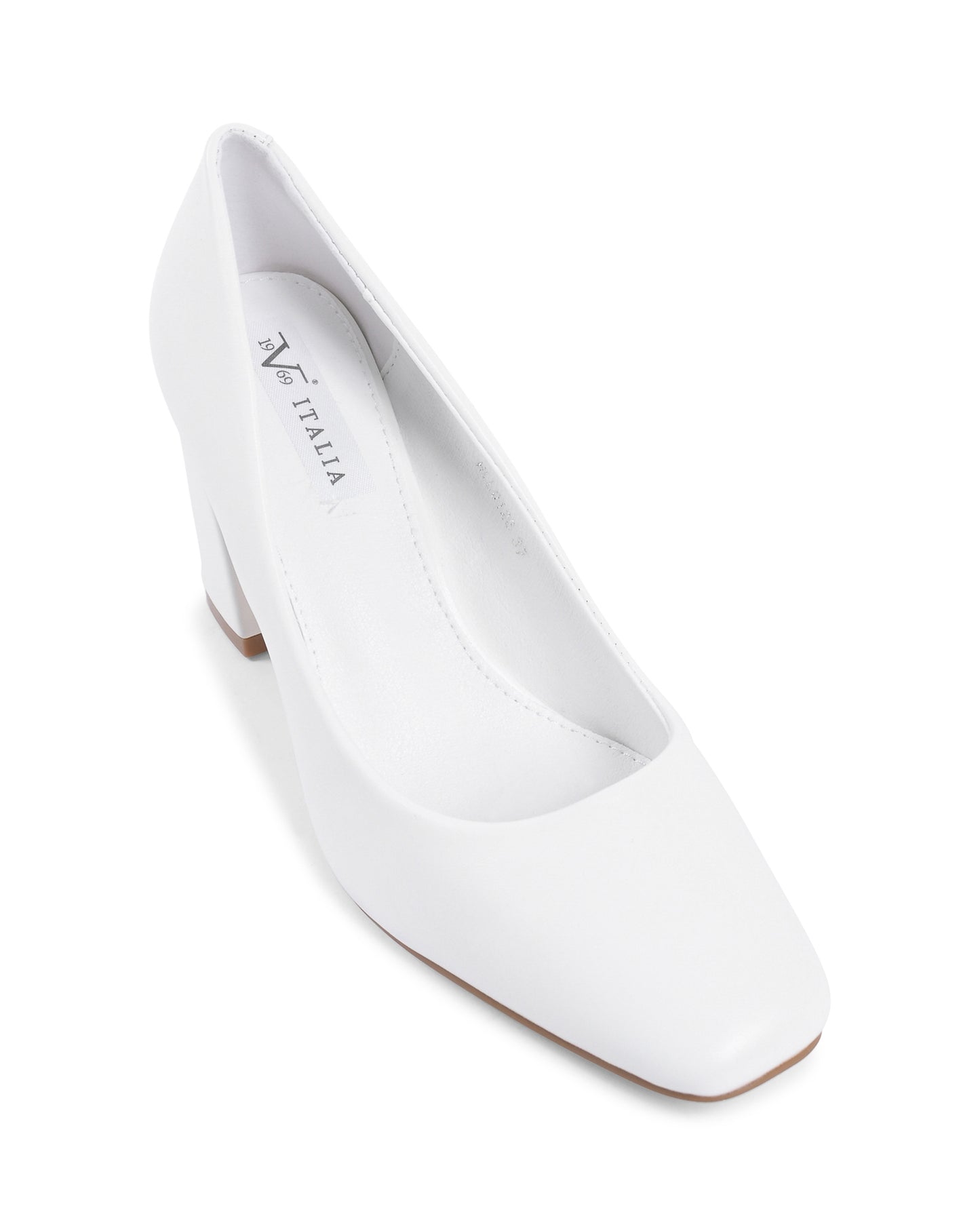 19V69 Italia Womens Pump White HLL0128 BIANCO