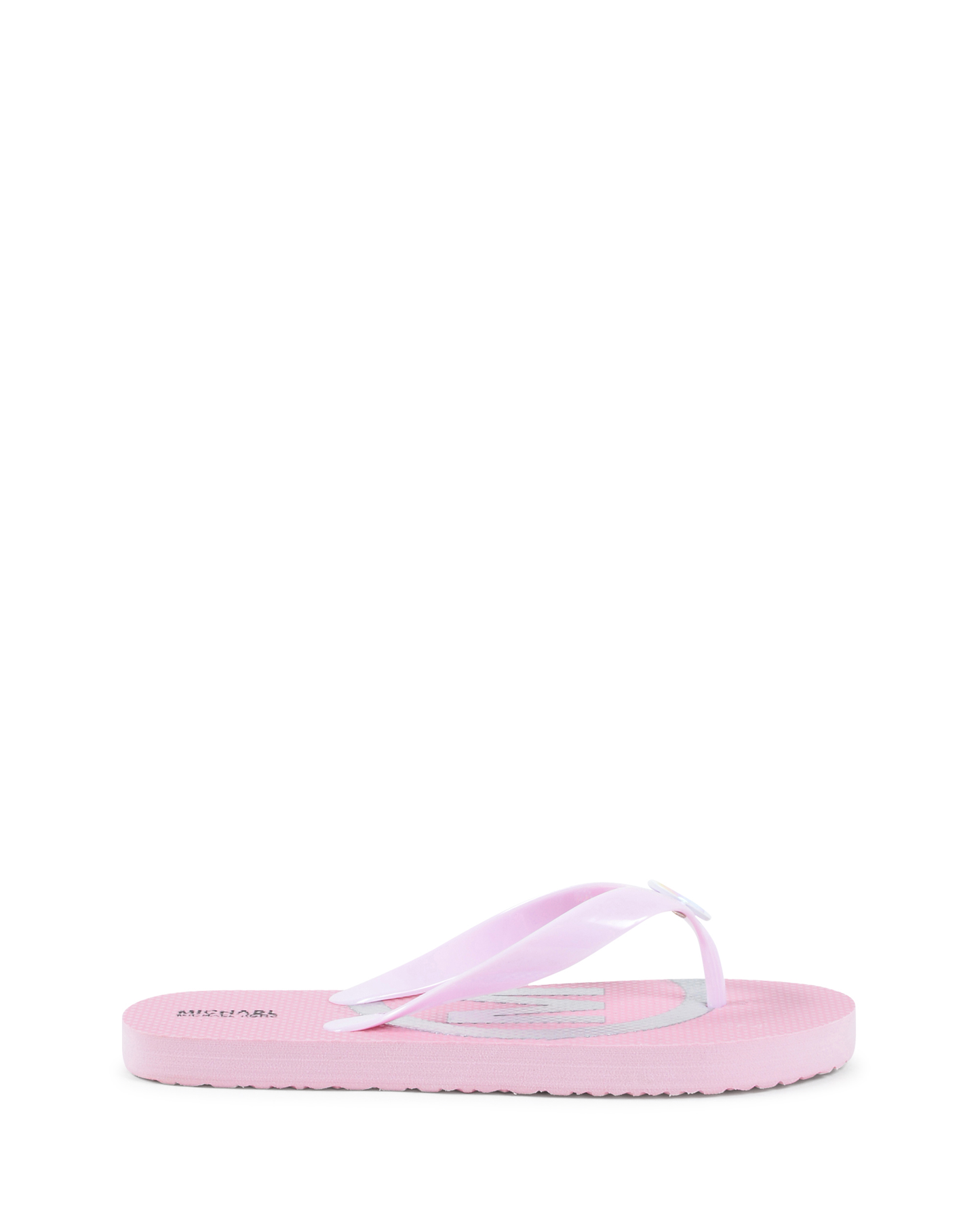 Michael Kors Girls Flip Flop Pink ZIA ENDINE PINK SILVER