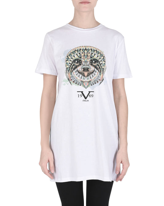 19V69 Italia Womens T-Shirt SLOTH WHITE