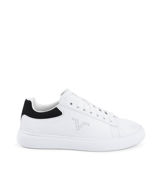 V Italia Mens Sneaker Multicolor SNK 004 M WHITE BLACK