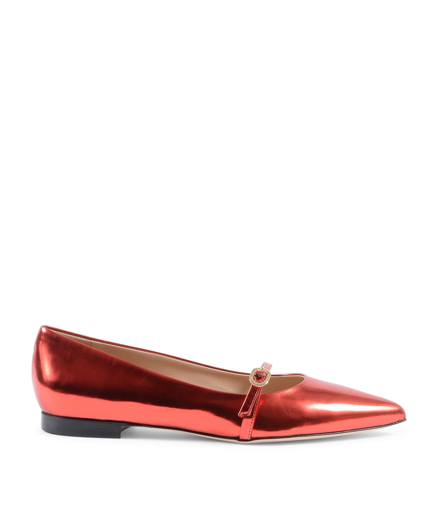 Rock Mirrored Mary Janes - Red