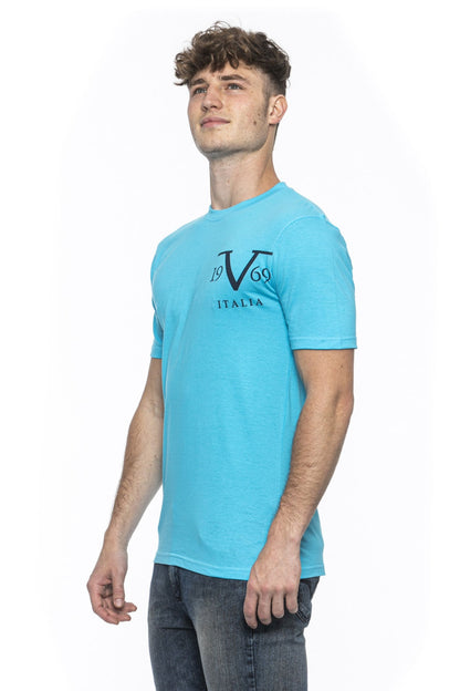 19V69 Italia Mens T-Shirt Light Blue MIKE TURQUOISE