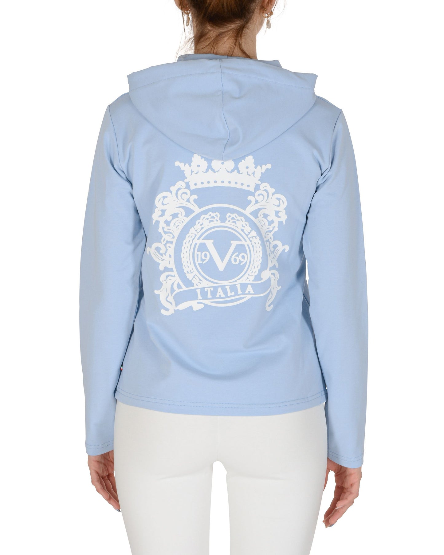 19V69 Italia Womens Hoodie Light Blue ELEANA HOODIE LIGHT BLUE