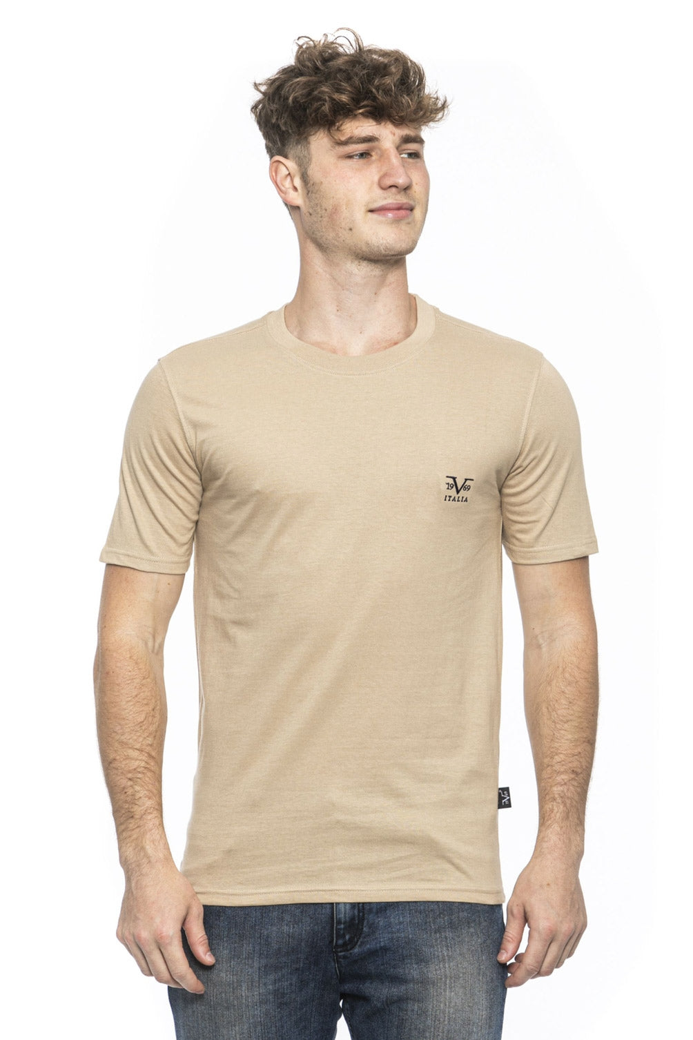 19V69 Italia Mens T-Shirt Beige ERIC BEIGE