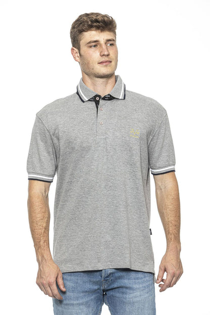 19V69 Italia Mens Polo Grey RETRO GREY