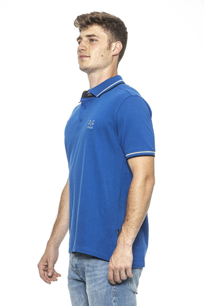 19V69 Italia Mens Polo Blue RETRO ROYAL BLUE