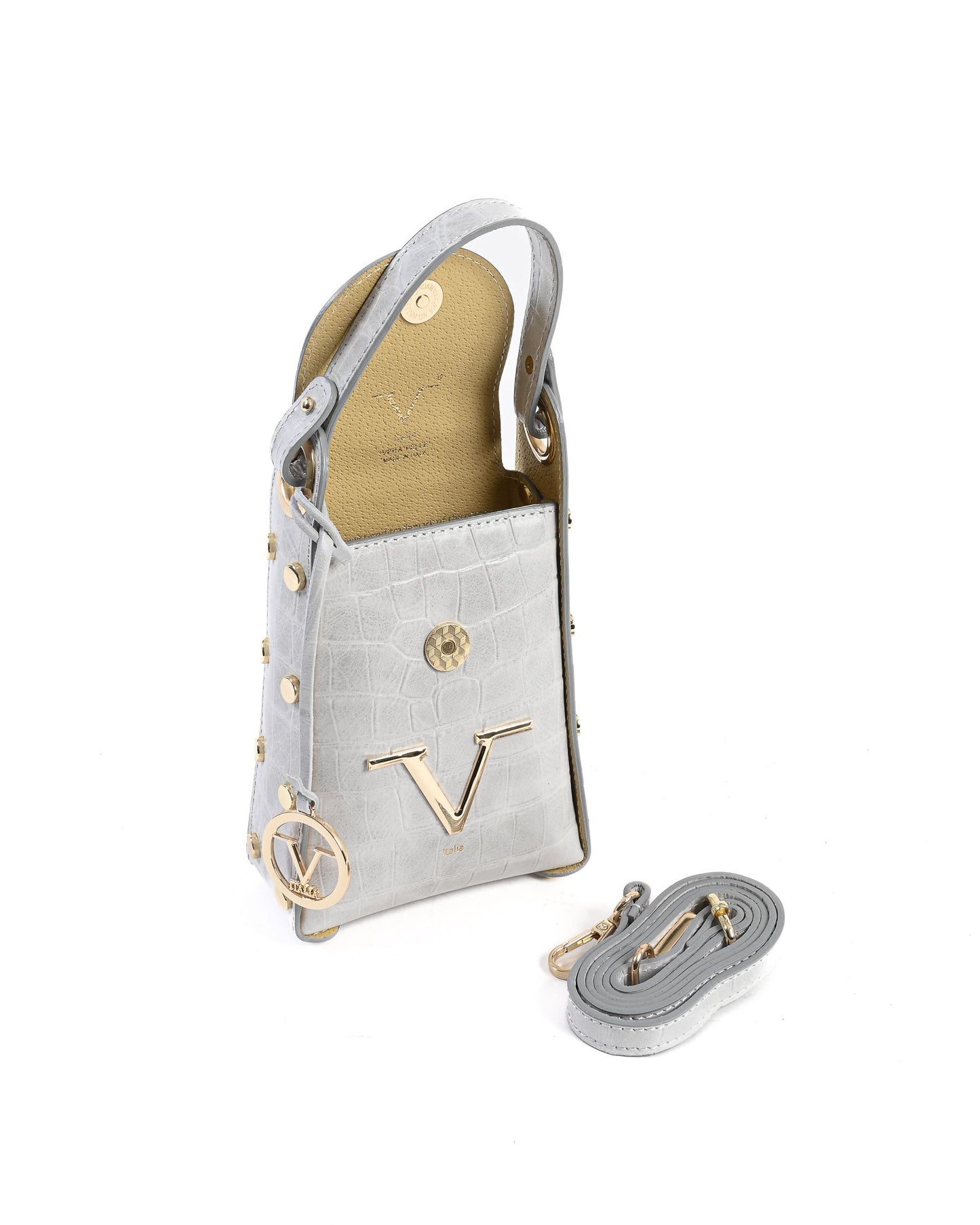 V Italia Womens Mini Bag Grey V16-COC-GRY