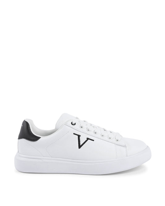 V Italia Womens Sneaker Multicolor SNK 004 W WHITE BLACK