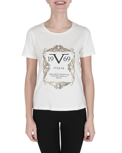 19V69 Italia Womens T-Shirt ALESSANDRA WHITE