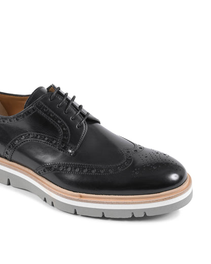 Dee Ocleppo Mens Brogue Shoes  EB131 VIT NERO LUC GALLO