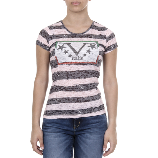 V 1969 Italia Womens T-shirt Short Sleeves Round Neck Multicolor CHARLOTTE