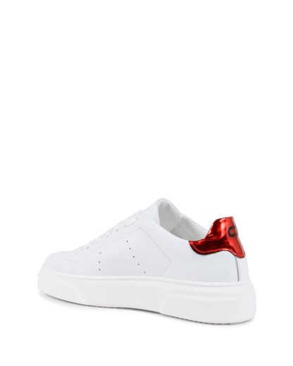 Runaround Sneaker -White/Red