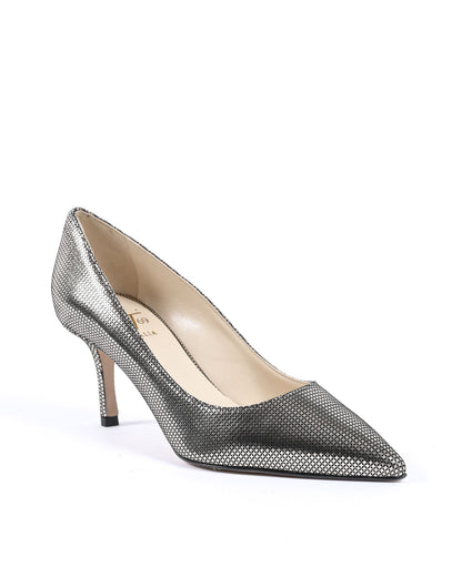 19V69 Italia Womens Pump Silver INES65 STAMPATO ORO