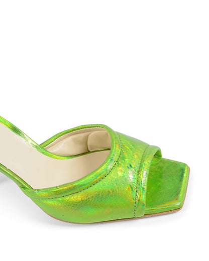 19V69 Italia Womens Sandal Green SIMONA KID NAPLAK VERDE MELA