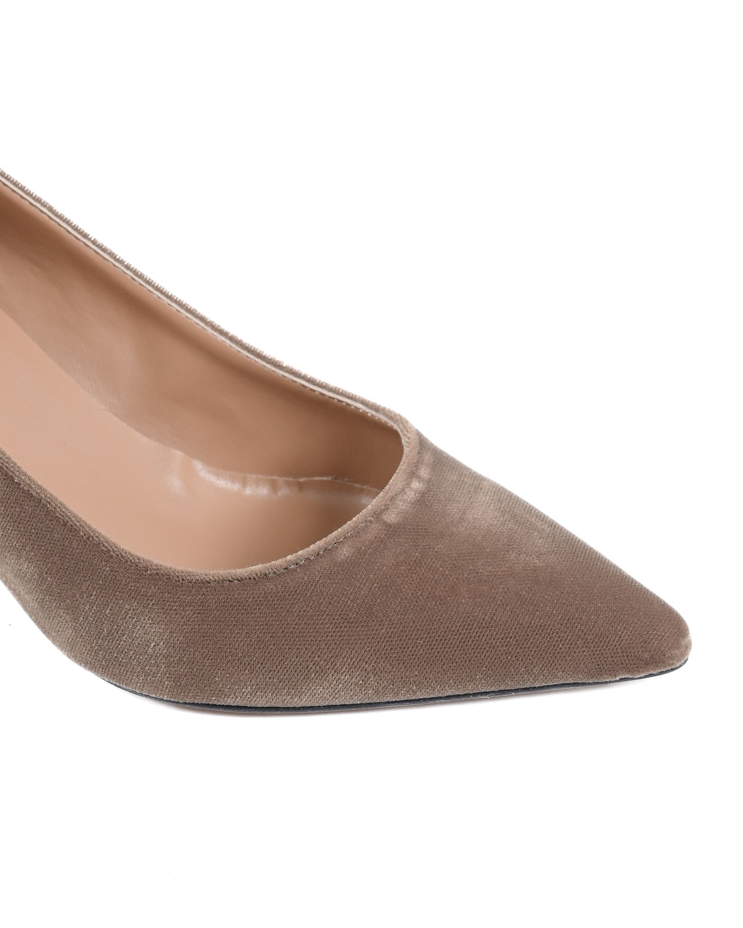 19V69 Italia Womens Pump Taupe INES65 VELLUTO OCRA