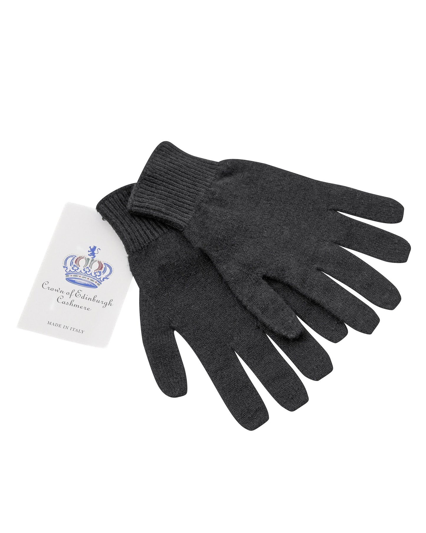 Crown of Edinburgh Cashmere Womens Short Gloves COE 001 BLACK