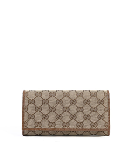 Gucci Original GG canvas & leather wallet 346058 KY9LG 8610