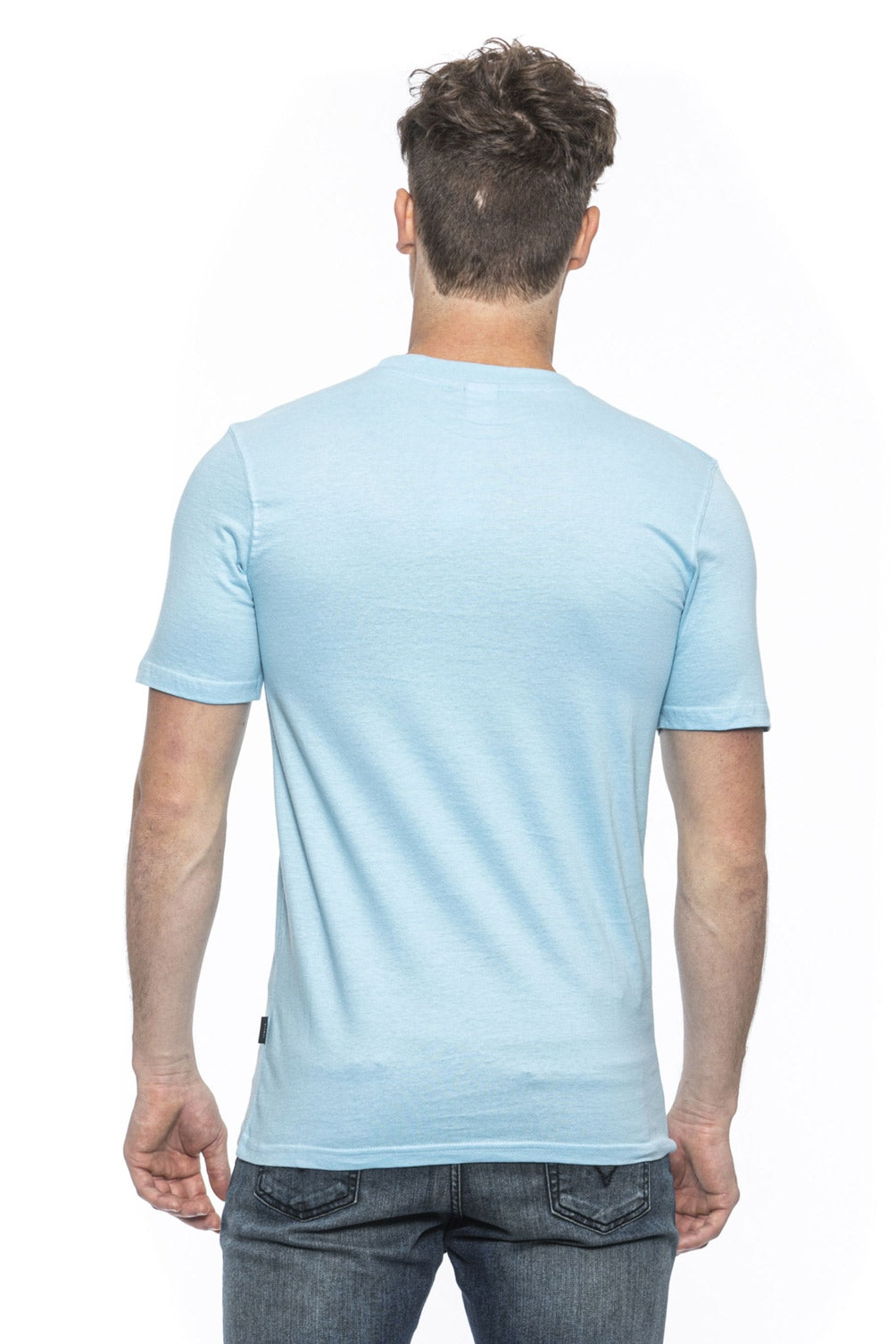 19V69 Italia Mens T-Shirt Blue TROY LIGHT BLUE