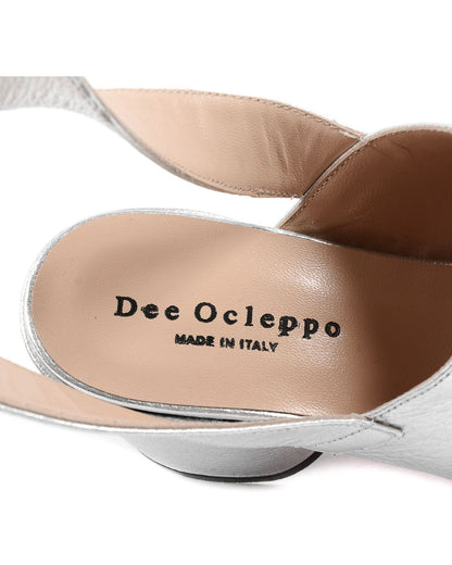 Dee Ocleppo Womens Sandal B3063DO CAPRA VETREX LAM ARGENTO