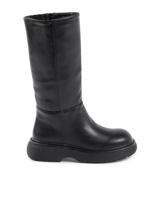 19V69 Italia Womens Short Boot Black 181-119 NERO