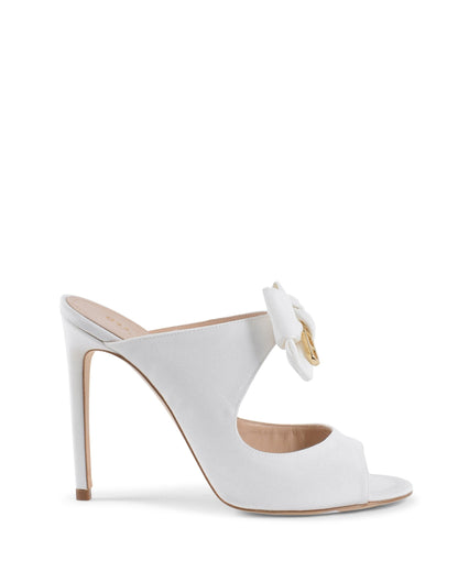 Helen High Mule - White