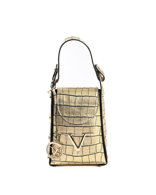 V Italia Womens Mini Bag Gold V16-COC-GLD