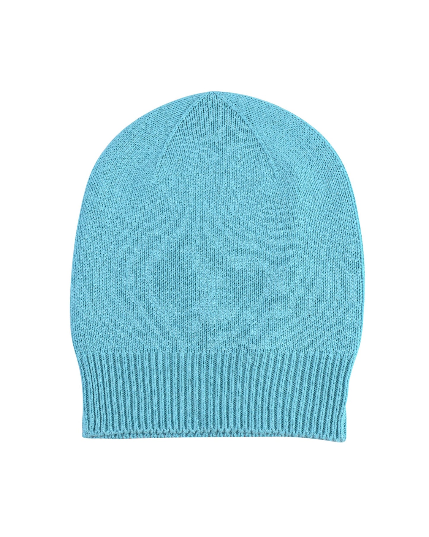 Crown of Edinburgh Cashmere Womens Cuffed Beanie COE 0048 TURQUOISE