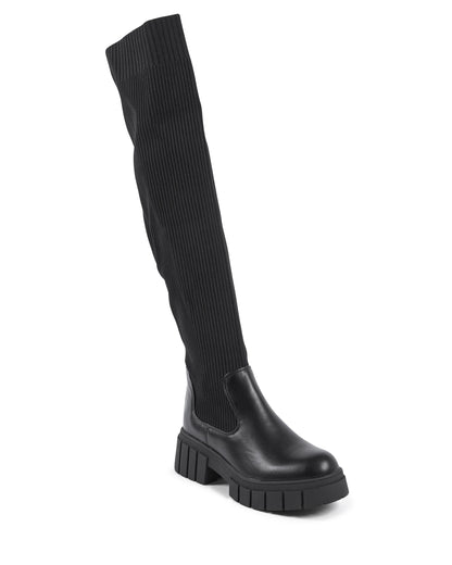 19V69 Italia Womens High Boot Black 181-111 NERO