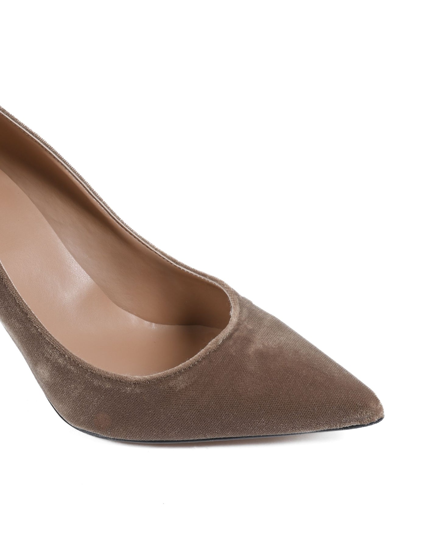 19V69 Italia Womens Pump Taupe DEC85 VELLUTO OCRA