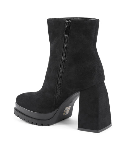 19V69 Italia Womens Ankle Boot Black X712 NERO