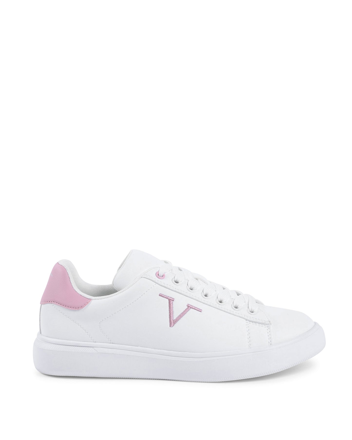 V Italia Womens Sneaker Multicolor SNK 004 W WHITE PINK