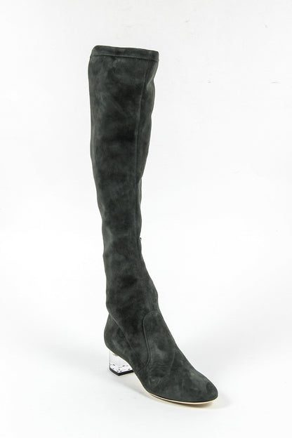 V 1969 Italia Womens High Boot 3123667 CAMOSCIO VERDE FERMO