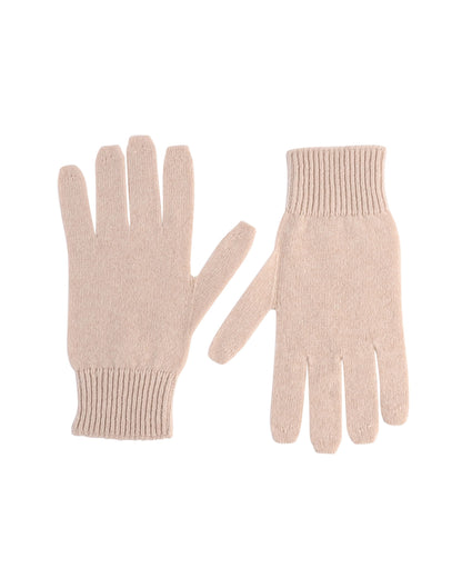 Crown of Edinburgh Cashmere Womens Short Gloves COE 001 PEACH