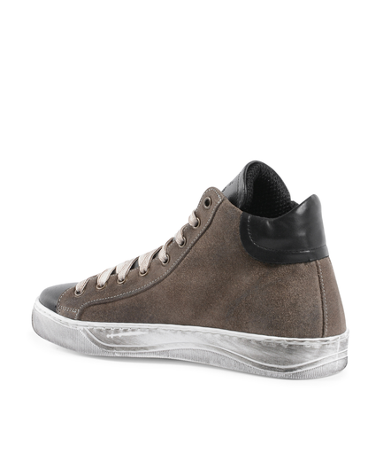 19V69 Italia Womens Sneaker Taupe Black 717 CAM TAUPE PELLE NERO