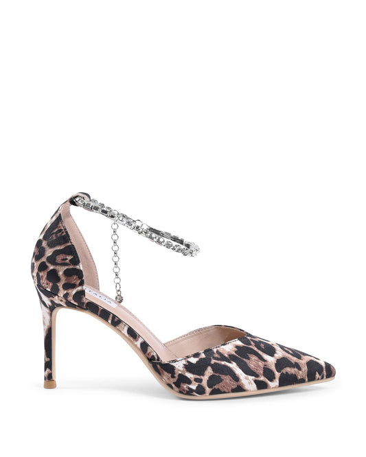 19V69 Italia Womens Ankle Strap Pump Leopard F2929 LEOPARDO