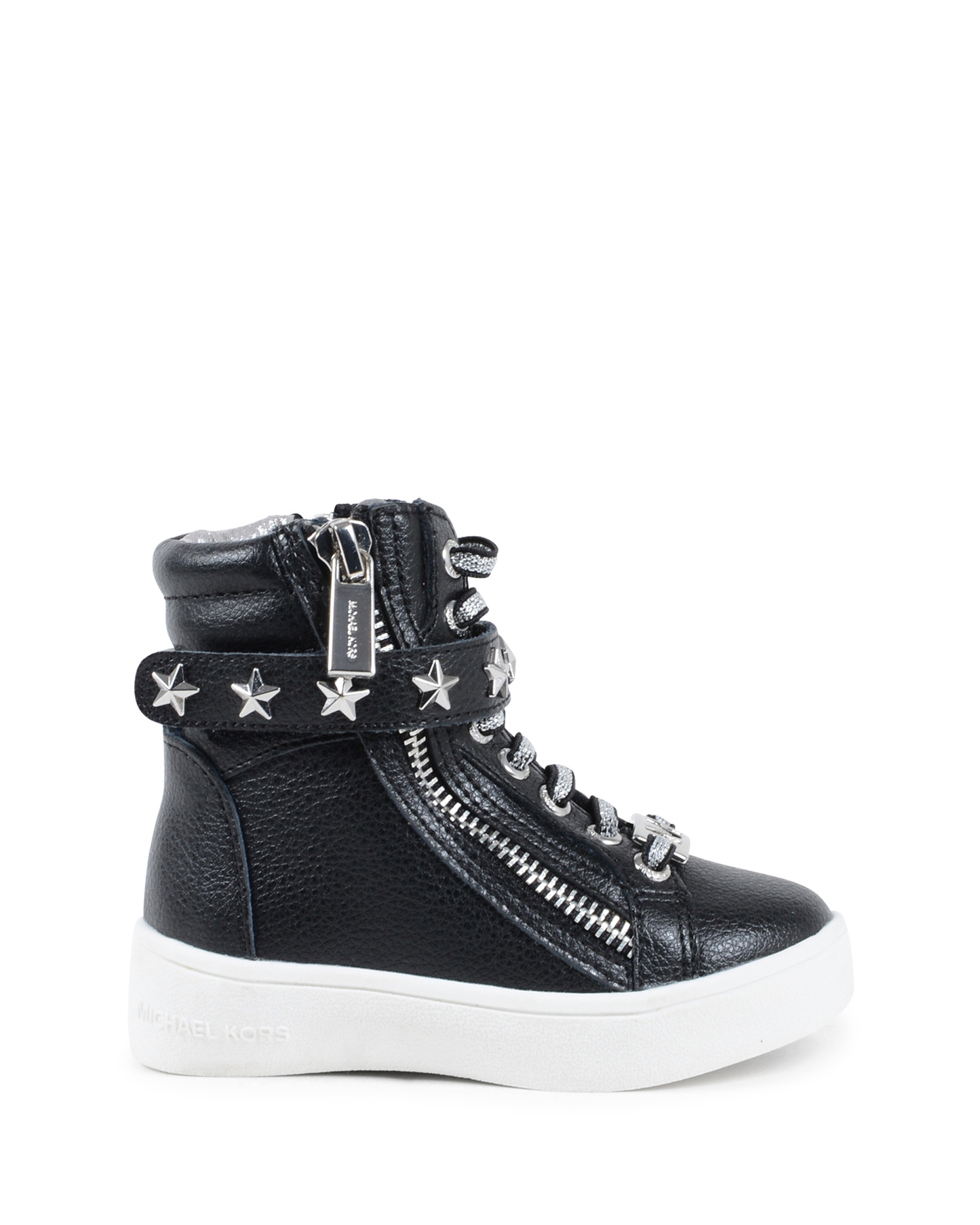 Michael Kors Girls High Sneaker Black ZIA IVY CADETT BLACK