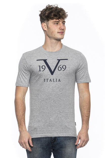 19V69 Italia Mens T-Shirt Grey RAYAN GREY