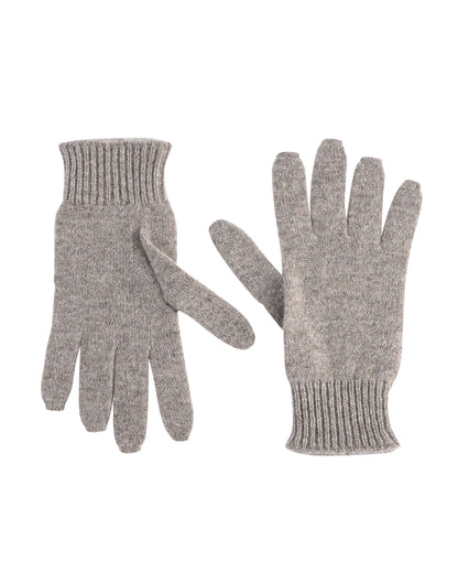 Crown of Edinburgh Cashmere Womens Short Gloves COE 001 TAUPE